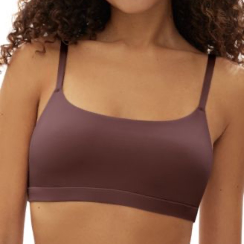 NWT‎ Gap Body GapBody Women's Super Stretch Scoop Bralette bra Brown XL